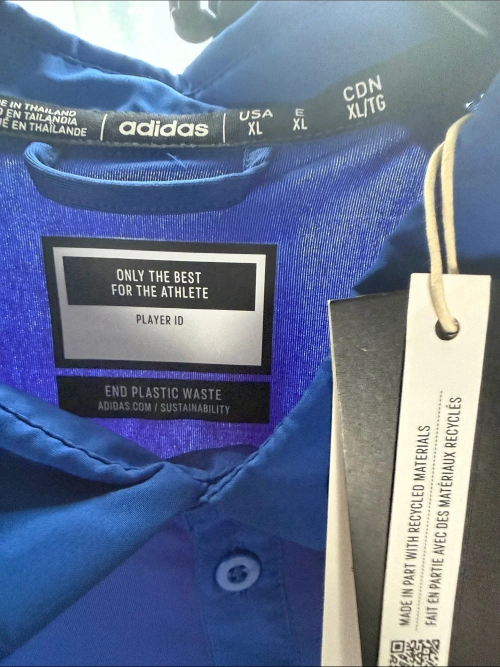 adidas Royal Blue Kansas Jayhawks Polo